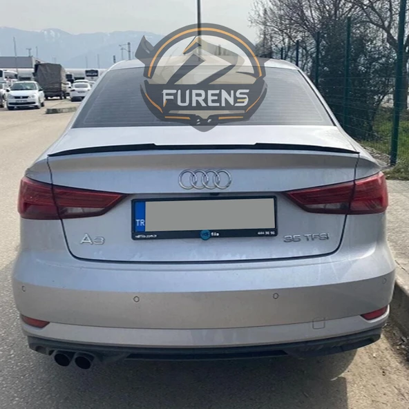 Audi A3 Bagaj Üstü Black Piano Yarasa Spoiler Bagaj Çıtası - Resim 2