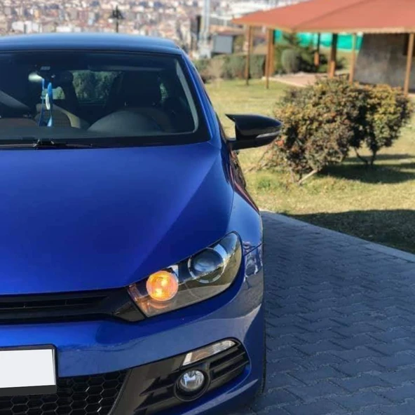 Volksvogen  Scirocco 2008-2016 Batman Yarasa Ayna Kapağı Piano Black Abs Plastik - Resim 5