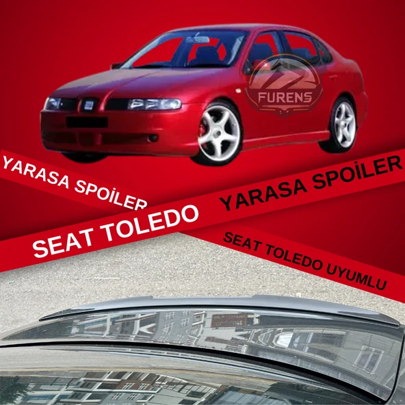 Seat Toledo Bagaj Üstü Yarasa Spoiler Bagaj Çıtası Piano Black ürün görseli 1