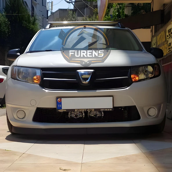 Dacia Logan MCV 2013-2020 Uyumlu H lip Esnek Ön Lip 2 Parça Karlık Ön Ek Tampon Altı Dil - Resim 4