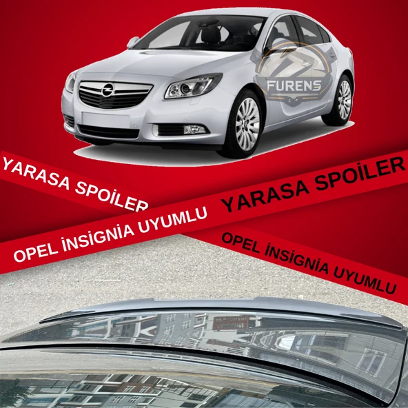Opel Insignia Bagaj Üstü Yarasa Spoiler Bagaj Çıtası Piano Black ürün görseli 1