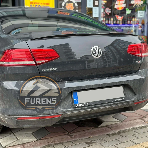 Volkswagen Passat B8  8.5 Bagaj Üstü Black Piano Yarasa Spoiler - Resim 7