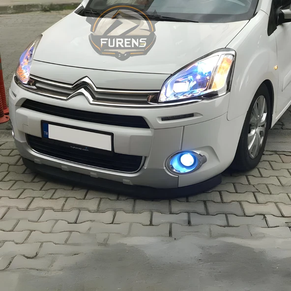 Citroen Berlingo 2009-2018 Uyumlu H lip Esnek Ön Lip 2 Parça Karlık Ön Ek Tampon Altı Dil - 7