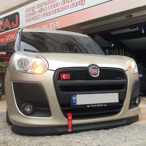 Fiat Doblo 3 2011-2014 Uyumlu H lip Esnek Ön Lip 2 Parça Karlık Ön Ek Tampon Altı Dil - Resim 5