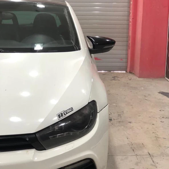 Volksvogen  Scirocco 2008-2016 Batman Yarasa Ayna Kapağı Piano Black Abs Plastik - Resim 6