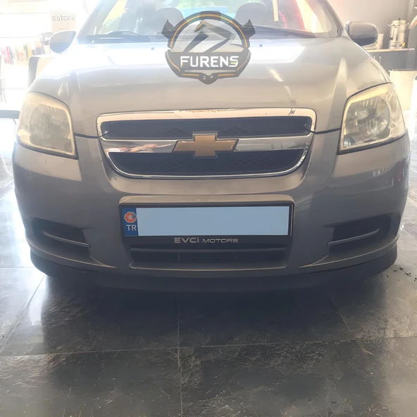 Chevrolet Aveo 2006-2010 Uyumlu H lip Esnek Ön Lip 2 Parça Karlık Ön Ek Tampon Altı Dil - Resim 7