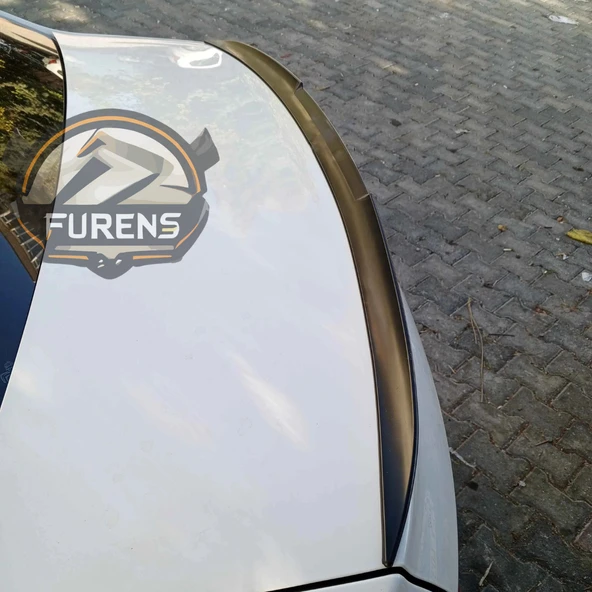 Peugeot 301 Bagaj Üstü Yarasa Spoiler Piano Black - Resim 5