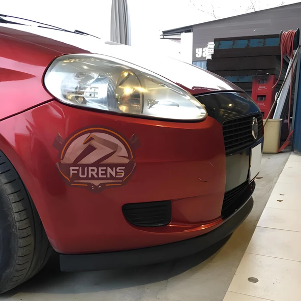 Fiat Punto 2005-2018 Uyumlu H lip Esnek Ön Lip 2 Parça Karlık Ön Ek Tampon Altı Dil - Resim 5