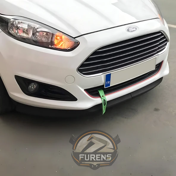 Ford Fiesta 2013-2017 Uyumlu H lip Esnek Ön Lip 2 Parça Karlık Ön Ek Tampon Altı Dil - Resim 6