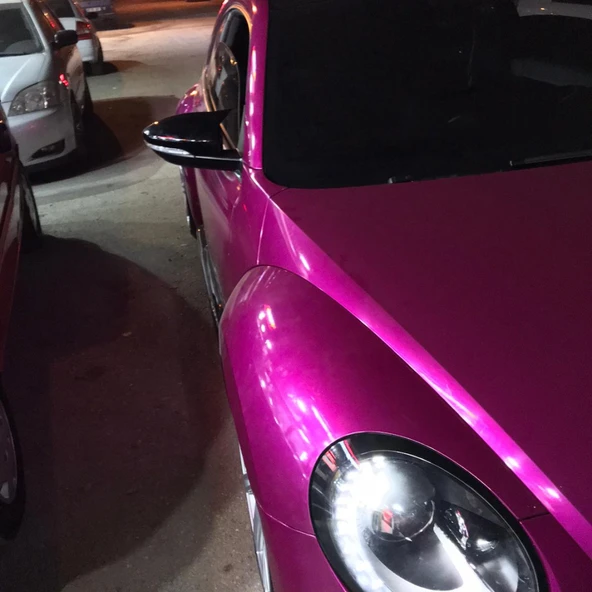 Volksvogen New Beetle 2011-2019 Batman Yarasa Ayna Kapağı Piano Black Abs Plastik - Resim 4