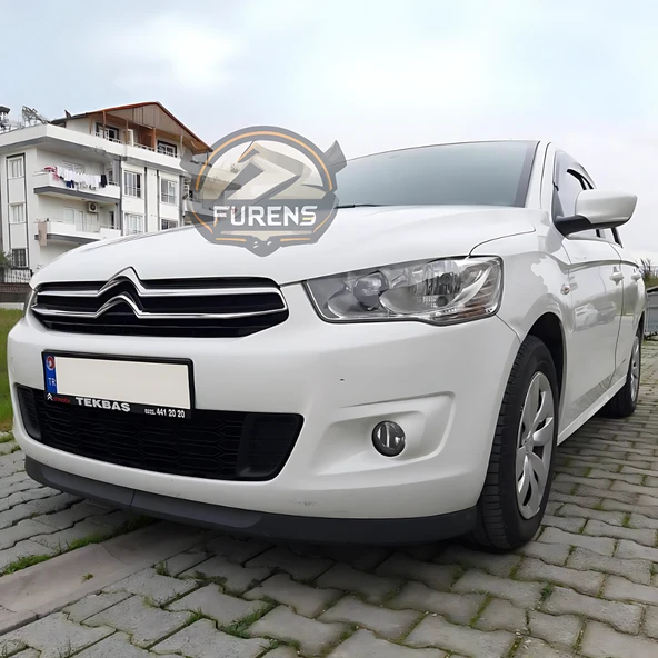 Citroen C Eleysee 2013-2023 Uyumlu H lip Esnek Ön Lip 2 Parça Karlık Ön Ek Tampon Altı Dil - Resim 4