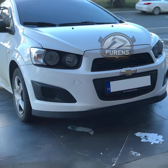 Chevrolet Aveo 2010-2013 Uyumlu H lip Esnek Ön Lip 2 Parça Karlık Ön Ek Tampon Altı Dil - Resim 3