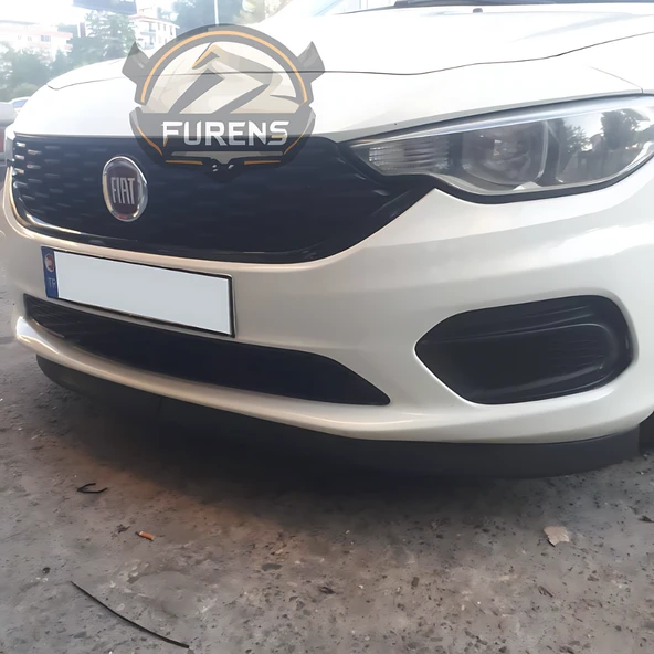 Fiat Egea 2015-2023 Uyumlu H lip Esnek Ön Lip 2 Parça Karlık Ön Ek Tampon Altı Dil - Resim 2