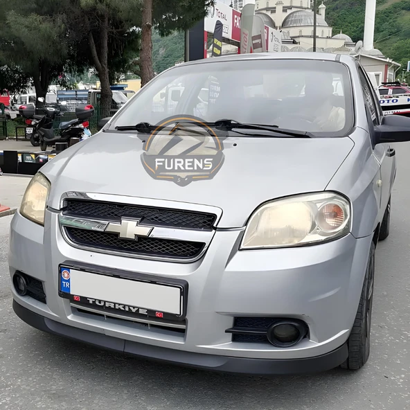 Chevrolet Aveo 2006-2010 Uyumlu H lip Esnek Ön Lip 2 Parça Karlık Ön Ek Tampon Altı Dil - Resim 4