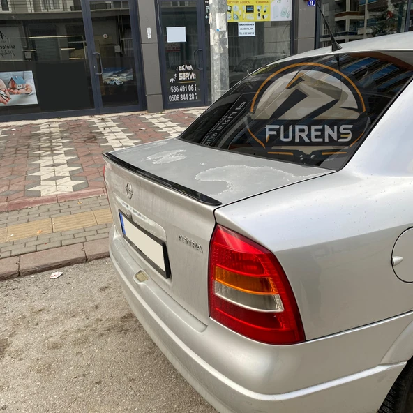 Opel Astra G Bagaj Üstü Yarasa Spoiler Bagaj Çıtası Piano Black - Resim 3