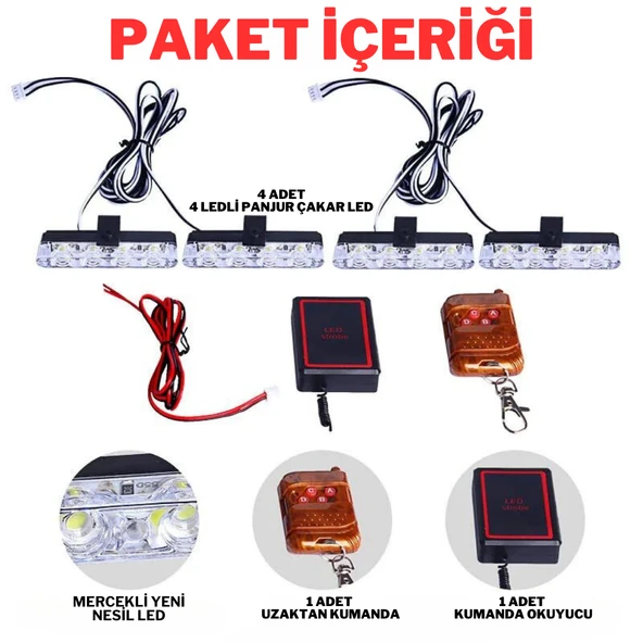 Turuncu Panjur İçi Çakar 4x4 Uzaktan KumandalıTraktör Kamyonet Foklift Çekici - 6