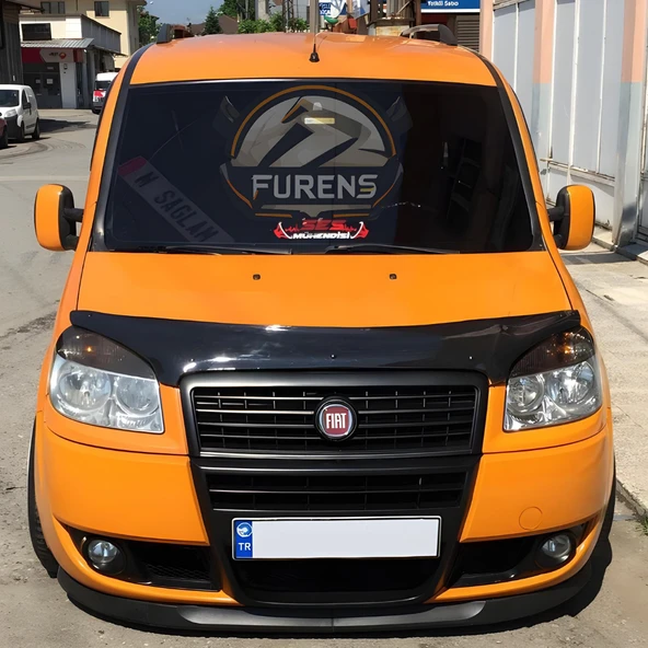 Fiat Doblo 2 2005-2010 Uyumlu H lip Esnek Ön Lip 2 Parça Karlık Ön Ek Tampon Altı Dil - Resim 3