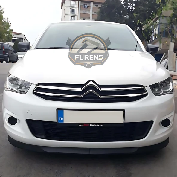 Citroen C Eleysee 2013-2023 Uyumlu H lip Esnek Ön Lip 2 Parça Karlık Ön Ek Tampon Altı Dil - Resim 3