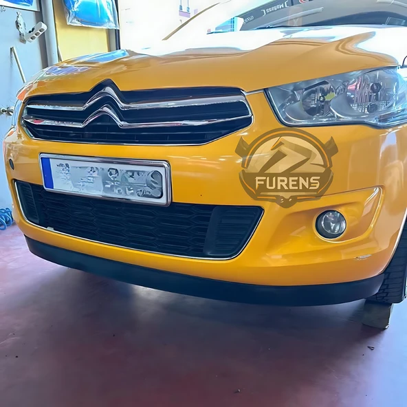 Citroen C Eleysee 2013-2023 Uyumlu H lip Esnek Ön Lip 2 Parça Karlık Ön Ek Tampon Altı Dil - Resim 7