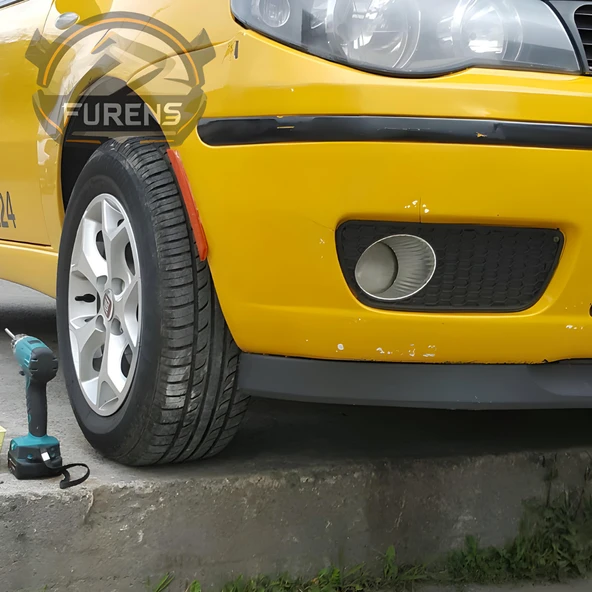 Fiat Albea 2002-2013 Uyumlu H lip Esnek Ön Lip 2 Parça Karlık Ön Ek Tampon Altı Dil - Resim 6