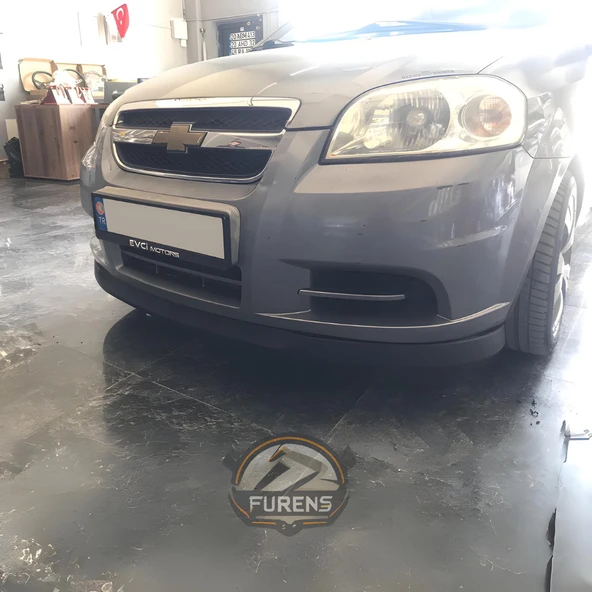 Chevrolet Aveo 2006-2010 Uyumlu H lip Esnek Ön Lip 2 Parça Karlık Ön Ek Tampon Altı Dil - Resim 8