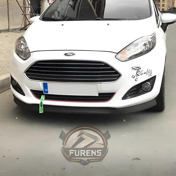 Ford Fiesta 2013-2017 Uyumlu H lip Esnek Ön Lip 2 Parça Karlık Ön Ek Tampon Altı Dil - Resim 4
