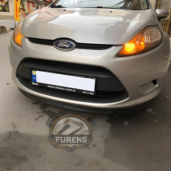 Ford Fiesta 2009-2013 Uyumlu H lip Esnek Ön Lip 2 Parça Karlık Ön Ek Tampon Altı Dil - Resim 3