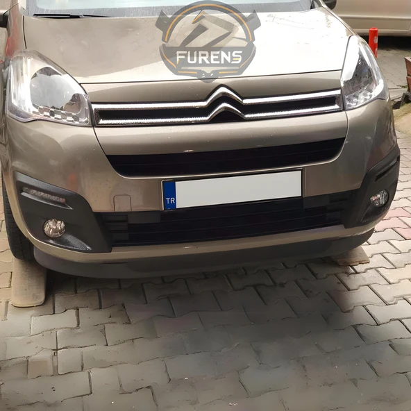 Citroen Berlingo 2009-2018 Uyumlu H lip Esnek Ön Lip 2 Parça Karlık Ön Ek Tampon Altı Dil - 11