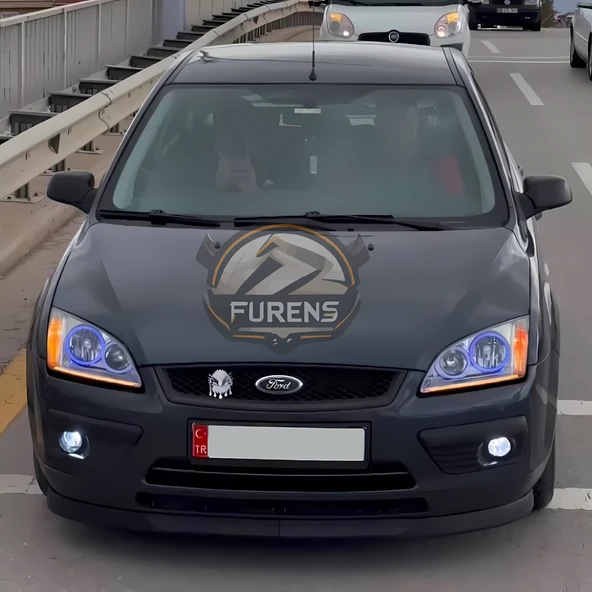 Ford Focus 2 2005-2008 Uyumlu H lip Esnek Ön Lip 2 Parça Karlık Ön Ek Tampon Altı Dil