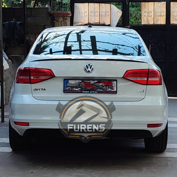 Volkswagen Jetta Mk6 Bagaj Üstü Yarasa Spoiler Bagaj Çıtası Piano Black 2010-2017 - Resim 2