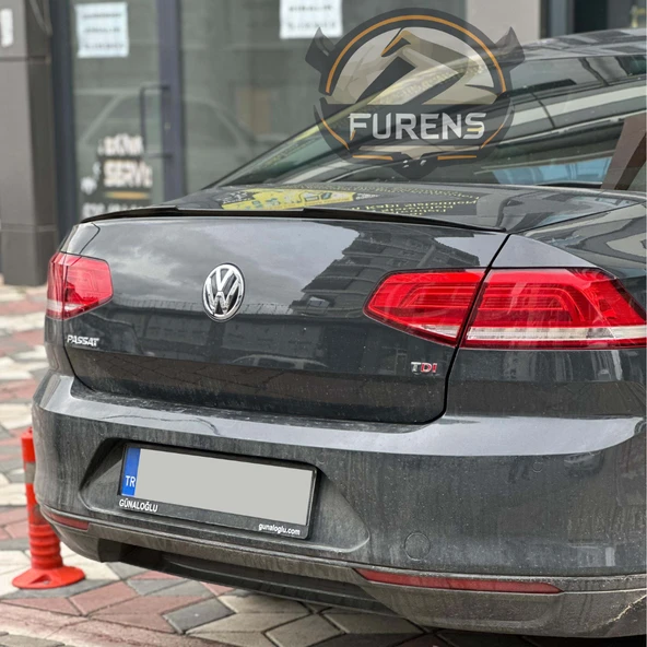 Volkswagen Passat B8  8.5 Bagaj Üstü Black Piano Yarasa Spoiler - Resim 3