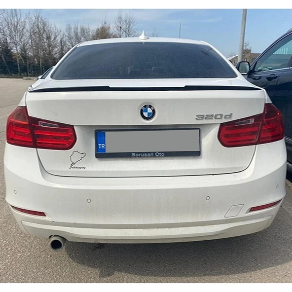 Bmw F30 318 320 325 330 Bagaj Üstü Yarasa Spoiler Piano Black - Resim 2