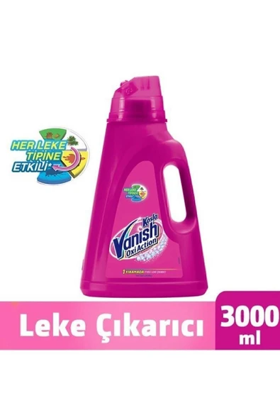 Vanish Oxi Action Multipower Renkliler İçin Sıvı Deterjan Güçlendirici ve Leke Çıkarıcı 3000 ml