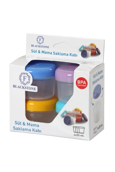 ŞANS PLASTİK 4 Lü Mini Anne Sütü Ve Mama Saklama Kabı Fma08498