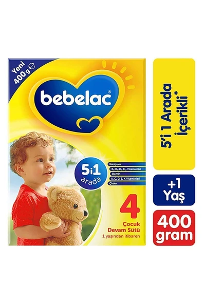 Bebelac 4 numara Çocuk Devam Sütü 400 g 1 Yaş+