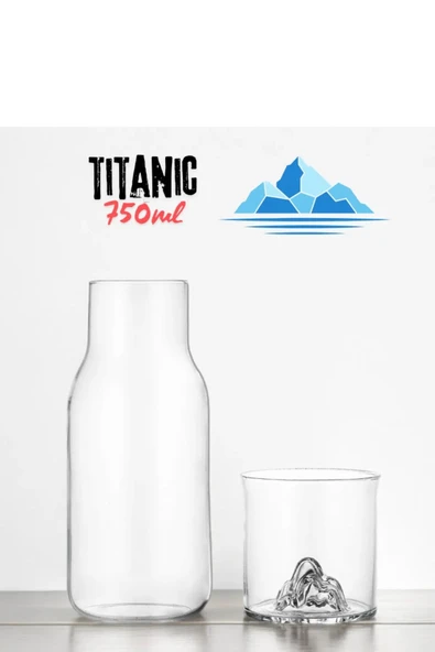 Cambu Titanic Başucu sürahisi Cam Sürahi 0,75 LT (750ML)