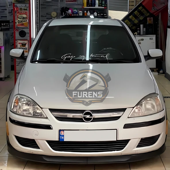 Opel Corsa C 2000-2006 Uyumlu H lip Esnek Ön Lip 2 Parça Karlık Ön Ek Tampon Altı Dil - Resim 11