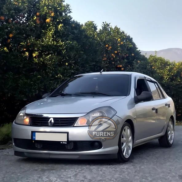 Renault Symbol Thalia 2008-2012 Uyumlu H lip Esnek Ön Lip 2 Parça Karlık Ön Ek Tampon Altı Dil - Resim 3