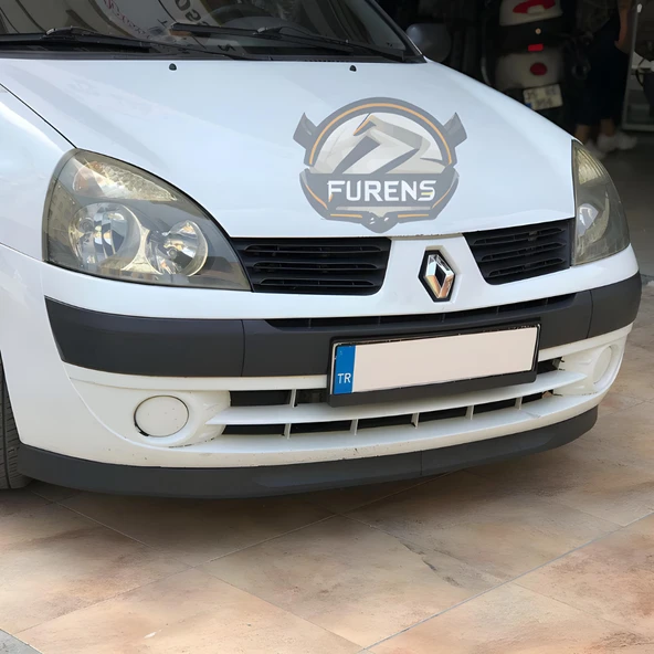 Renault Clio 2 Symbol Hb Sedan 1998-2008 Uyumlu H lip Esnek Ön Lip 2 Parça Karlık Ön Ek Tampon Altı Dil - Resim 7