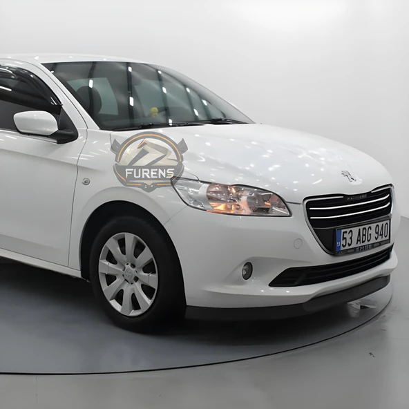 Peugeot 301 2012-2021 Uyumlu H lip Esnek Ön Lip 2 Parça Karlık Ön Ek Tampon Altı Dil - 9