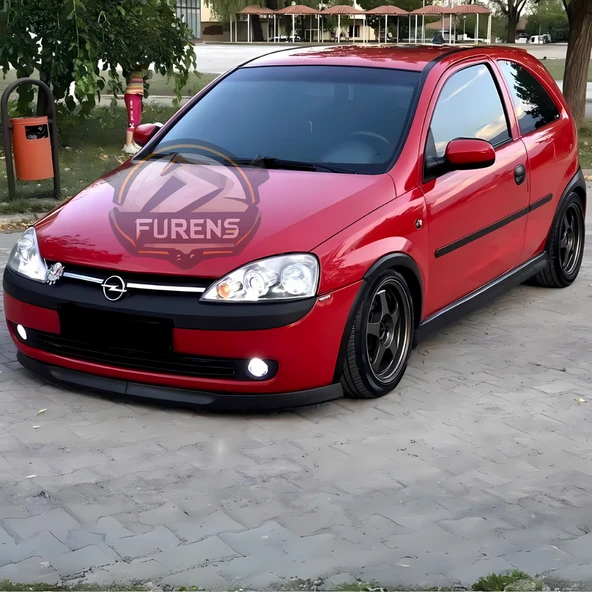 Opel Corsa C 2000-2006 Uyumlu H lip Esnek Ön Lip 2 Parça Karlık Ön Ek Tampon Altı Dil - Resim 8