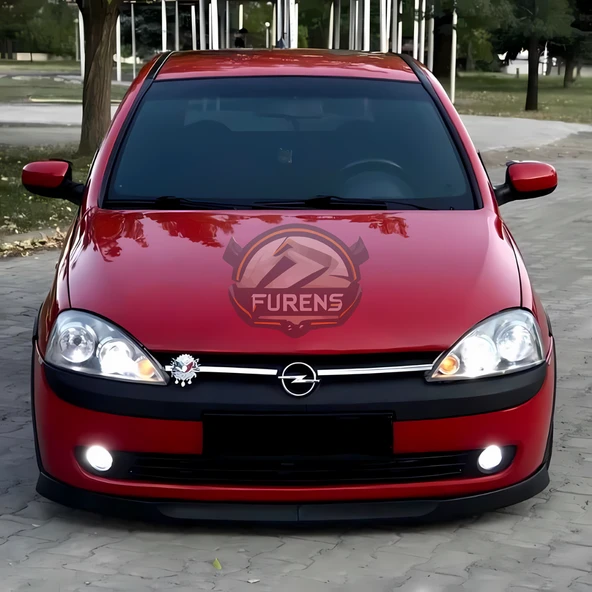 Opel Corsa C 2000-2006 Uyumlu H lip Esnek Ön Lip 2 Parça Karlık Ön Ek Tampon Altı Dil - Resim 6