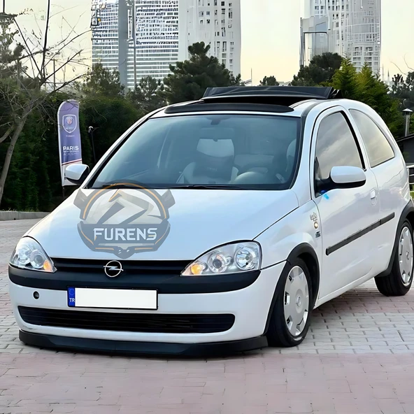 Opel Corsa C 2000-2006 Uyumlu H lip Esnek Ön Lip 2 Parça Karlık Ön Ek Tampon Altı Dil - Resim 5