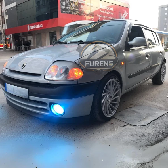 Renault Clio 2 Symbol Hb Sedan 1998-2008 Uyumlu H lip Esnek Ön Lip 2 Parça Karlık Ön Ek Tampon Altı Dil - Resim 4