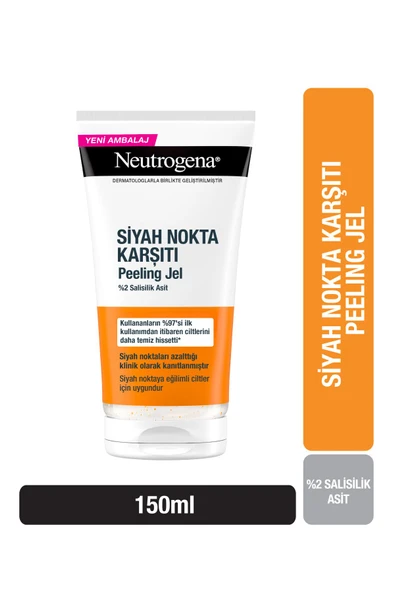 Neutrogena Visibly Clear Siyah Nokta Karşıtı Temizleyici Peeling Jel 150 ml