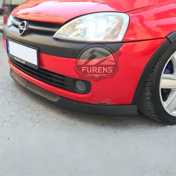 Opel Corsa C 2000-2006 Uyumlu H lip Esnek Ön Lip 2 Parça Karlık Ön Ek Tampon Altı Dil - Resim 12