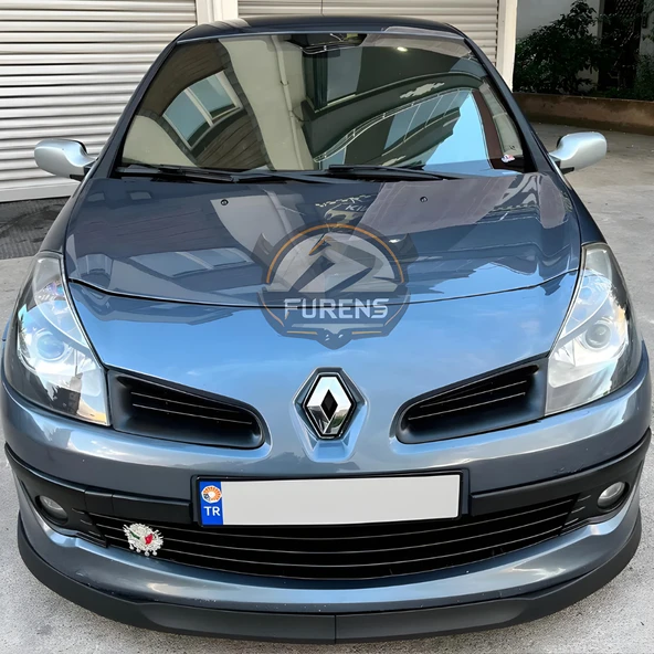 Renault Clio 3 2007-2013 Uyumlu H lip Esnek Ön Lip 2 Parça Karlık Ön Ek Tampon Altı Dil - Resim 4