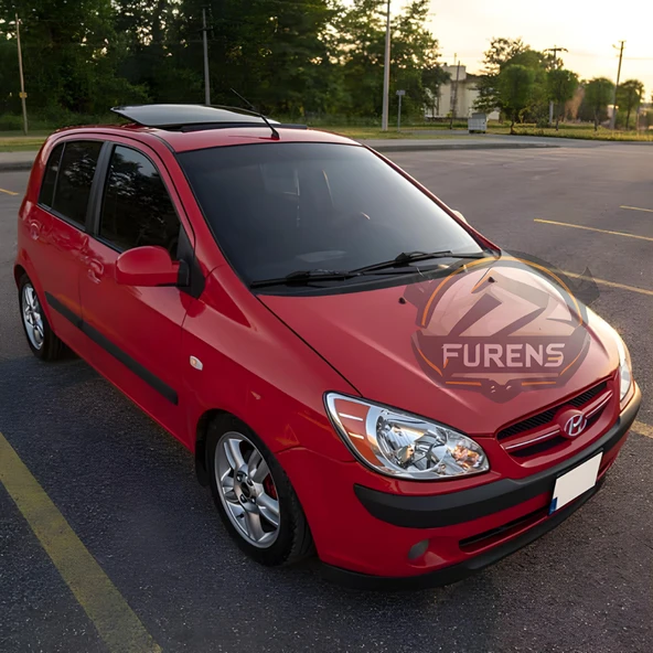 Hyundai Getz 2001-2011 Uyumlu H lip Esnek Ön Lip 2 Parça Karlık Ön Ek Tampon Altı Dil - Resim 4