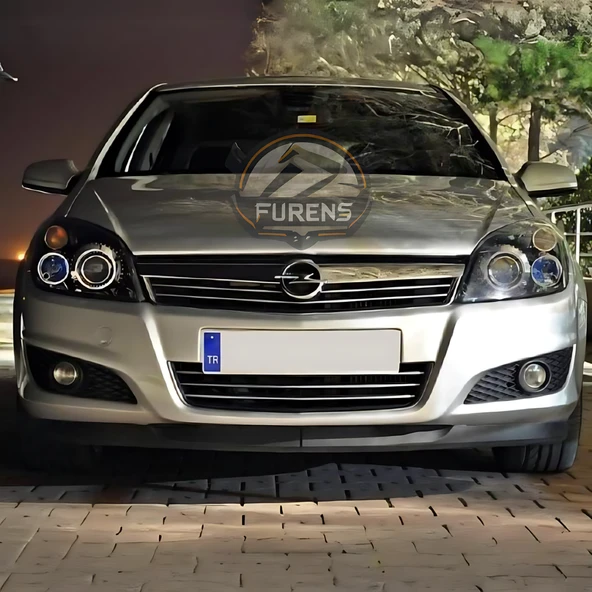 Opel Astra H 2004-2012 Uyumlu H lip Esnek Ön Lip 2 Parça Karlık Ön Ek Tampon Altı Dil - Resim 3