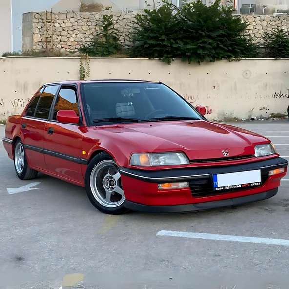 Honda Civic EF 1990-1995 Uyumlu H lip Esnek Ön Lip 2 Parça Karlık Ön Ek Tampon Altı Dil - 3